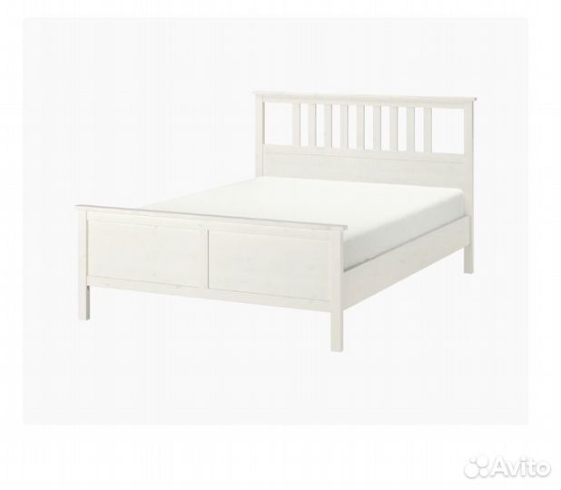 Кровать Кымор с реечным основанием, 160см, белый