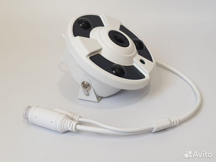 Камера IP панорамная fisheye 5 Мп PoE с микрофоном