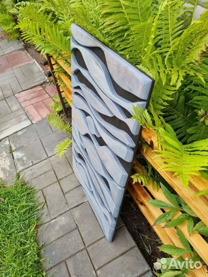 Пано настенное серо-чёрное