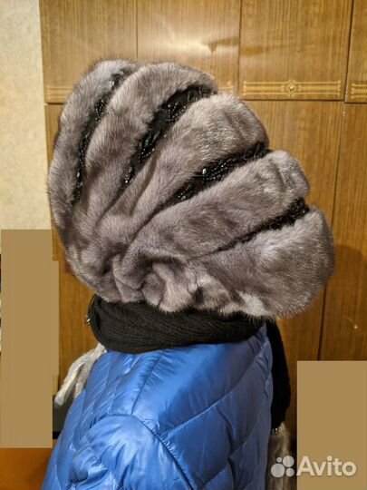 Шапка норковая женская
