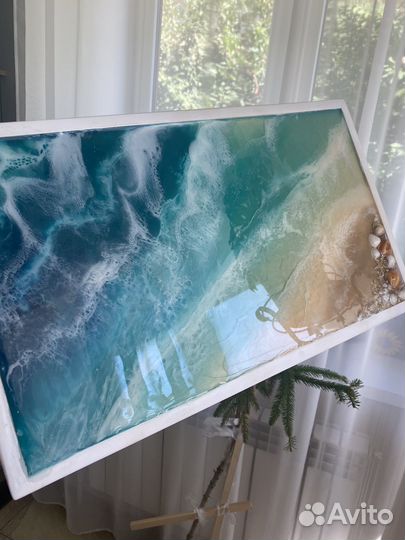 Поднос с эпоксидной смолой