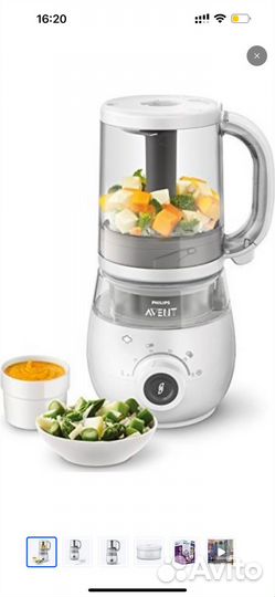 Блендер пароварка Philips avent SCF883