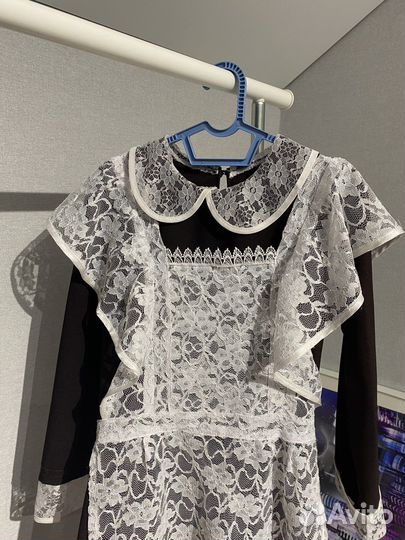 Платье на последний звонок с фартуком