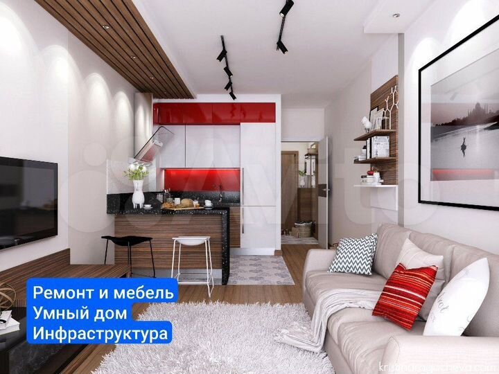 Квартира-студия, 19,1 м², 3/12 эт.