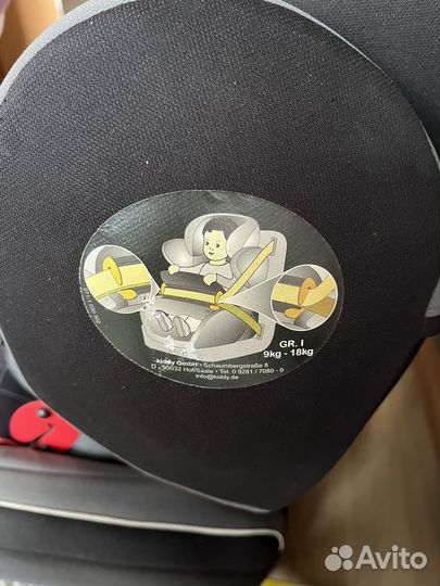 Детское автокресло kiddy, гр 1(9-18 кг)