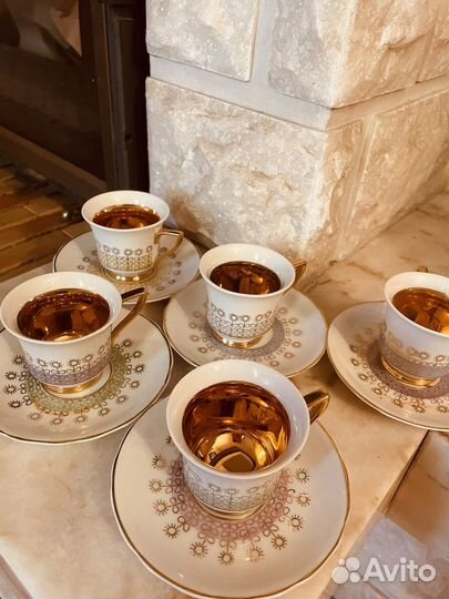 Винтаж: фарфор, позолота, Чехословакия, Раритет