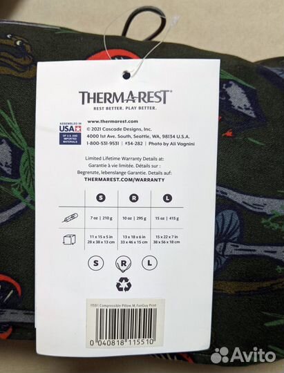 Туристическая подушка Therm-a-Rest (USA), новая