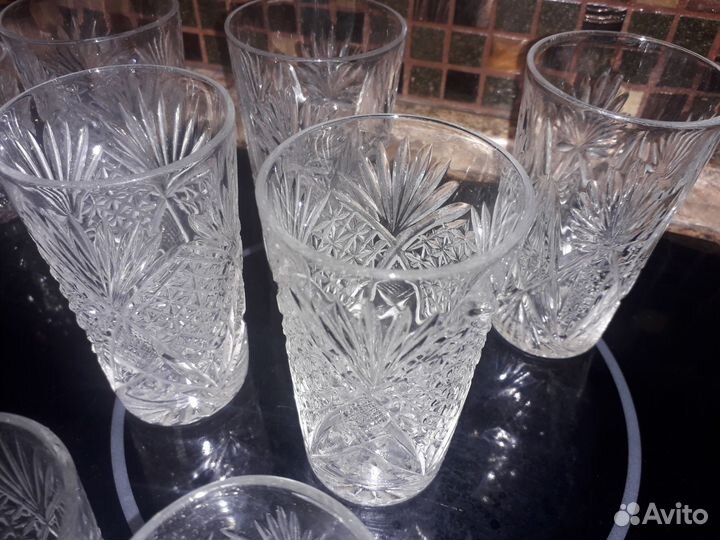 Хрустальные стопки,рюмки.Пивная кружка СССР