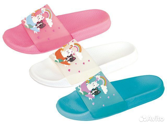 Bс19702 белый р.34 Пантолеты детские пляжные