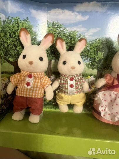 Sylvanian Families семья кроликов шоколадных