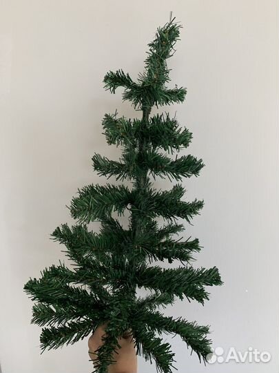 Елочные игрушки и мишура пакетом + елка