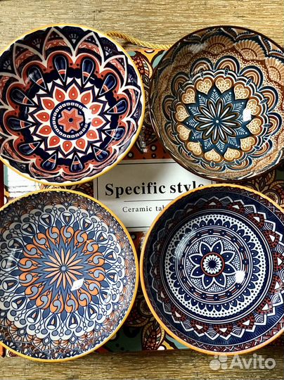 Набор пиал/салатница/пиала для чая