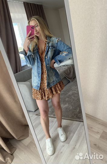 Платье bershka и джинскоыа mango