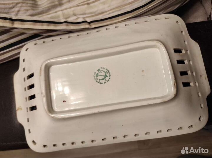 Ваза для фруктов Песоченская фабрика 1920-е гг