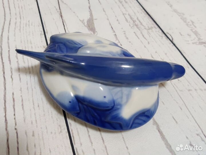Икорница винтажная фарфор Пролетарий СССР