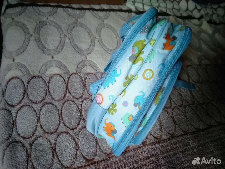 Рюкзак детский сумка Слоники для пикника Посуда