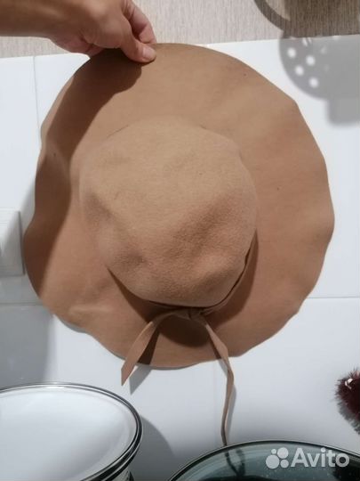 Шляпа женская осенняя широкополая