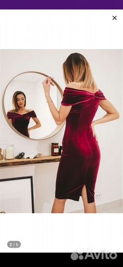 Бархатное платье