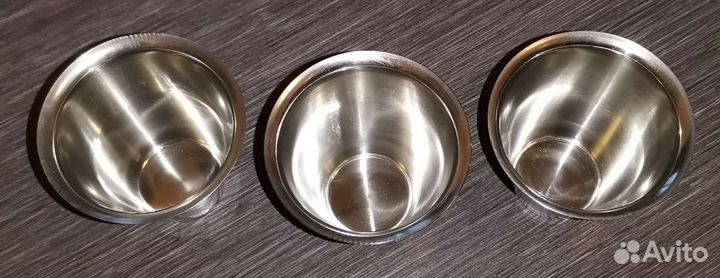 Стопки походные металлические 100 мл, 3 штуки