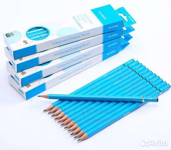 Набор простых карандашей 12 шт. HB