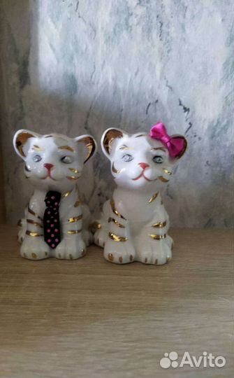 Тигрята сувенирные, фарфор(новые)