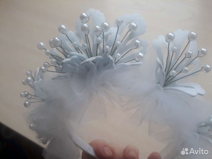 Ободок снежинка, снежная королева