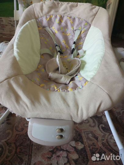 Детские электронные качели шезлонг