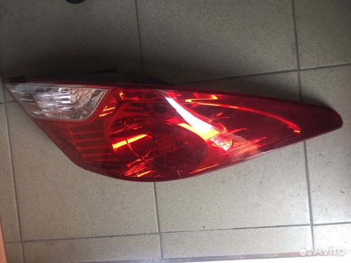 Фара левая hyundai solaris задняя