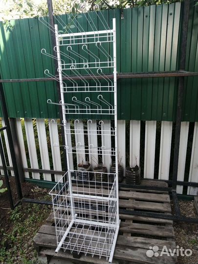 Полка напольная для семян с корзиной