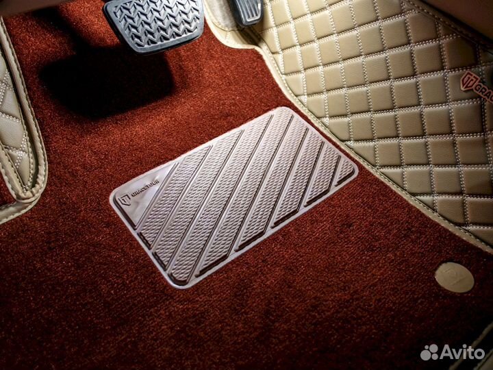 3D коврики из экокожи Alphard