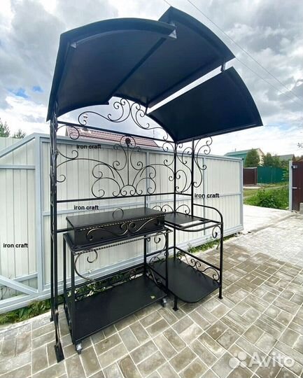 Мангал с крышей