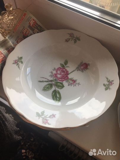 Глубокие фарфоровые тарелки ГДР