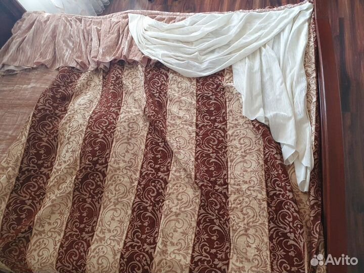 Шторы с ламбрекеном бу