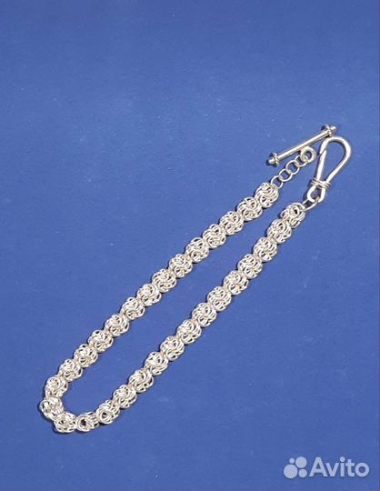 Цепь для карманных часов. Серебро