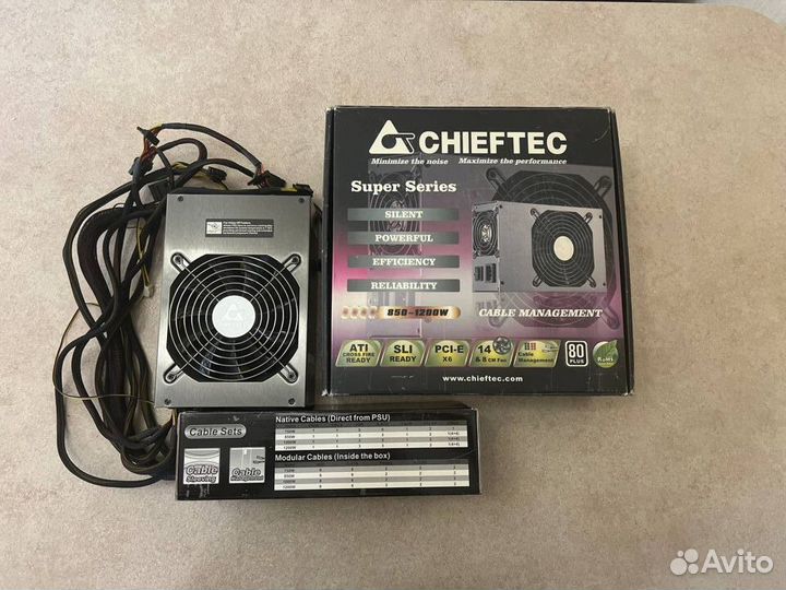 Блок питания chieftec 1000W (CFT-1000G-DF)