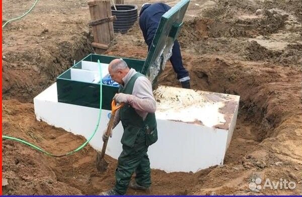 Септик без откачки от производителя + монтаж