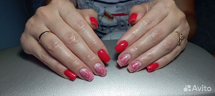 Маникюр, гель- лак, наращивание ногтей