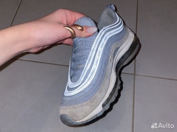 Кроссовки nike air max 97 голубые
