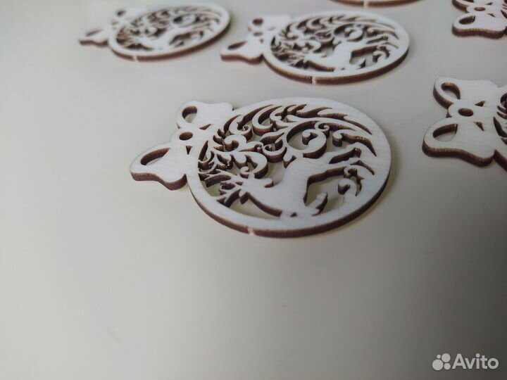 Бирка - новогодний шар