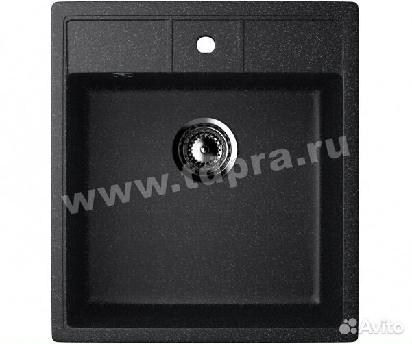 Мойка Ulgran 406-308 черный 510*460*190мм