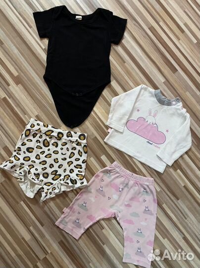 Вещи пакетом на девочку до года