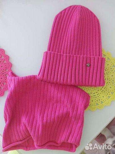 Комплект шапка+снуд деми