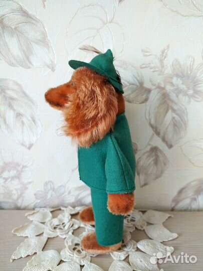 Старинная игрушка пёсик такса Waldili