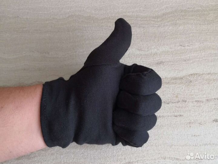 Перчатки хлопок черный