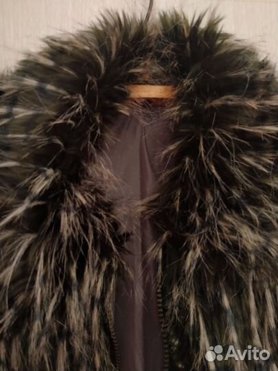 Жилет меховой на подкладке на молнии