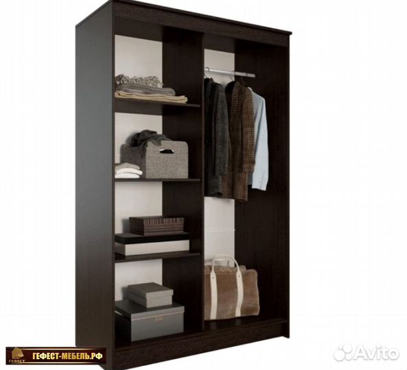 Шкаф-купе Элегант 4 Венге/Лоредо