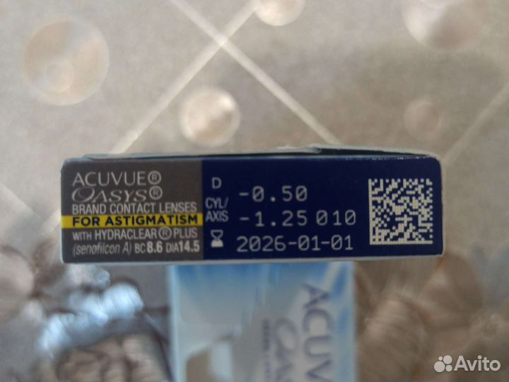 Линзы контактные acuvue oasys astigmatism