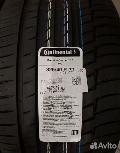 Continental PremiumContact 6 285/45 R22 и 325/40 R22 114Y