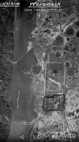 Подборка военных карт на Воронежскую область