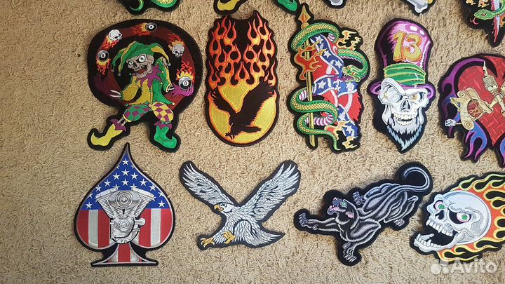 Продам большие байкерские нашивки